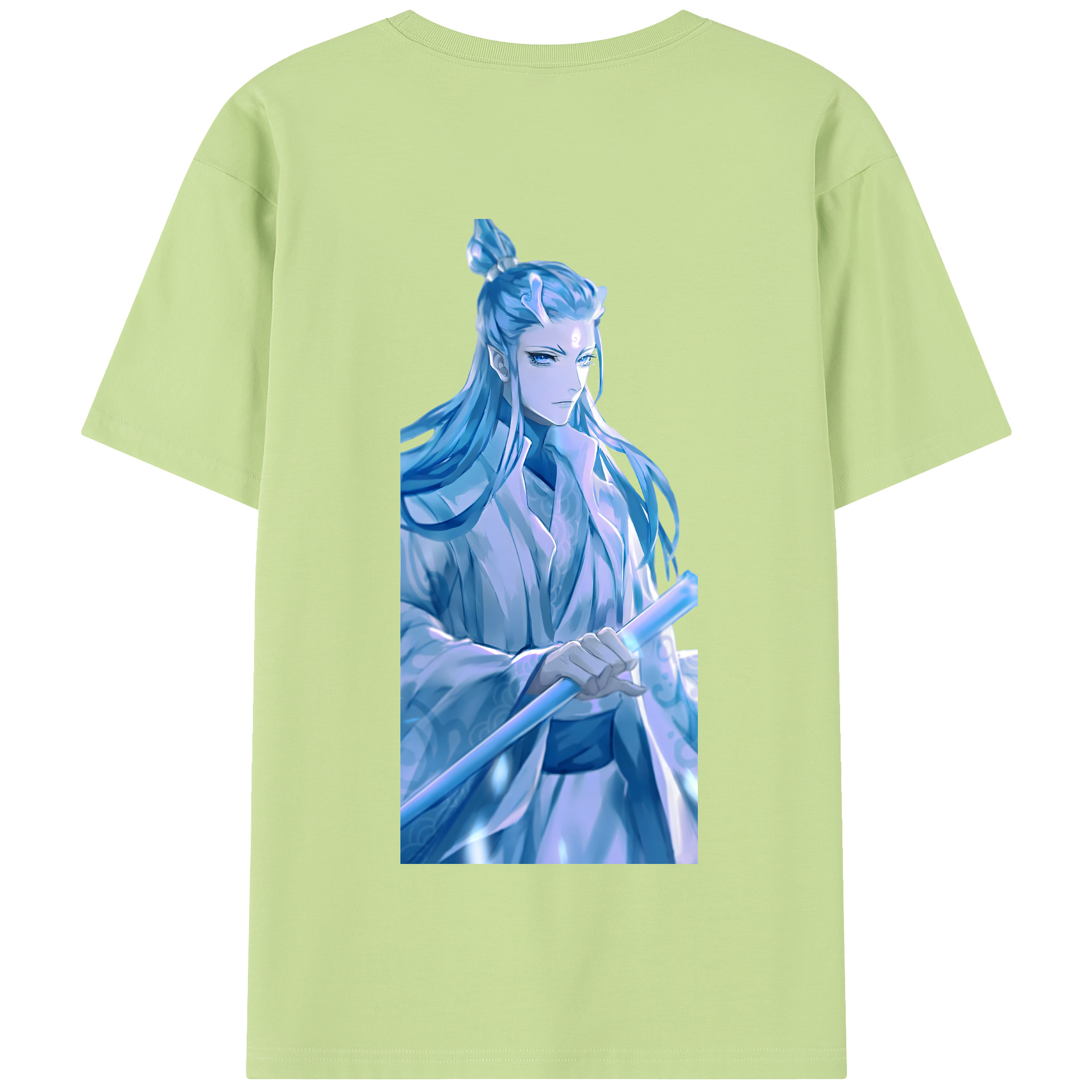 （画像用） Ne Zha 2 ナタ 魔童の大暴れ 綿100％半袖Tシャツ（背面プリント）